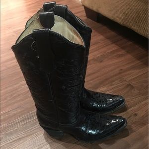 Circle G Black Boots - Snip Toe